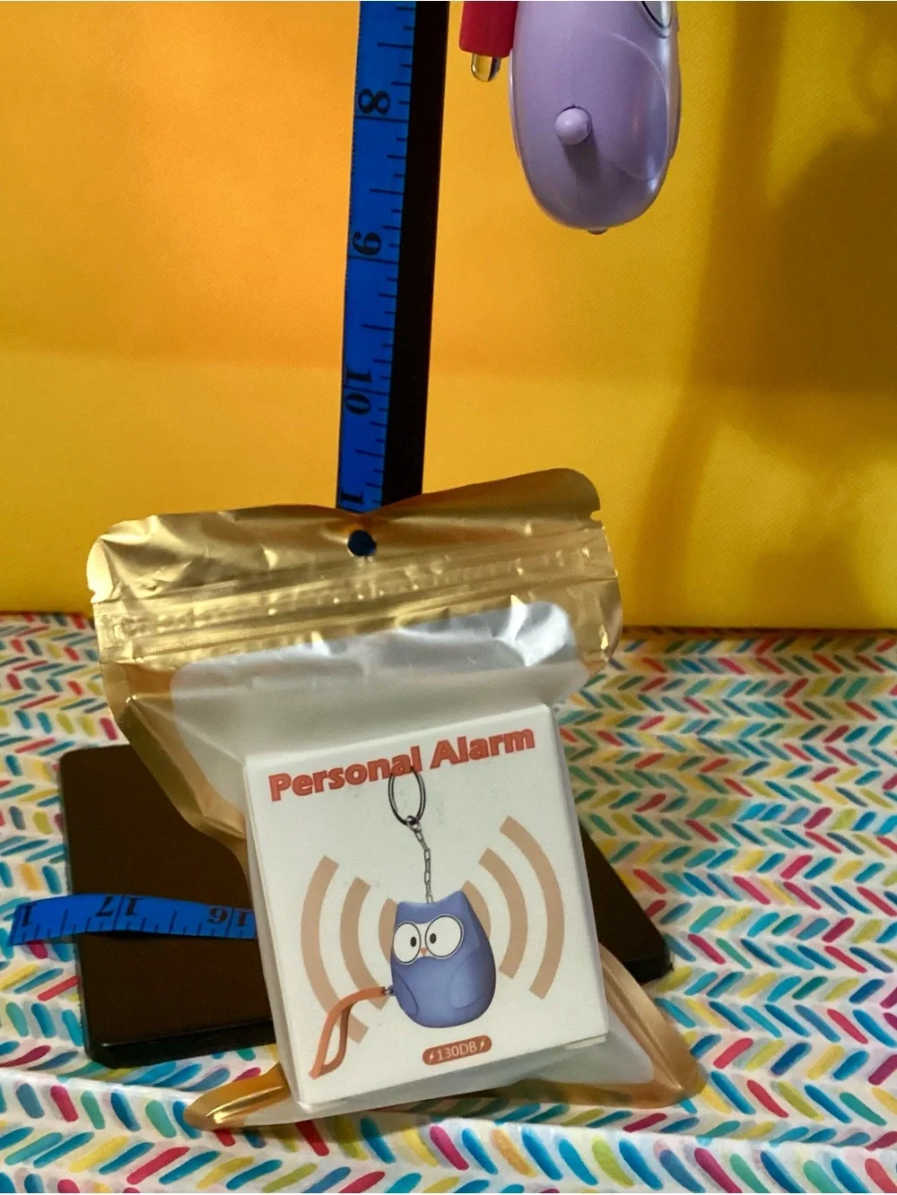 NWOT - Backpack Charms ! LED Flashlight & Alarm included!! Pur Owl Alm